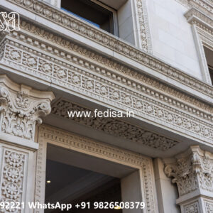 Classic Villa Design with Elegant Entrance Gate Ideas No-4029