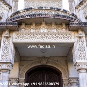 Luxury House Design with Grand Entrance and Elevation No-4058