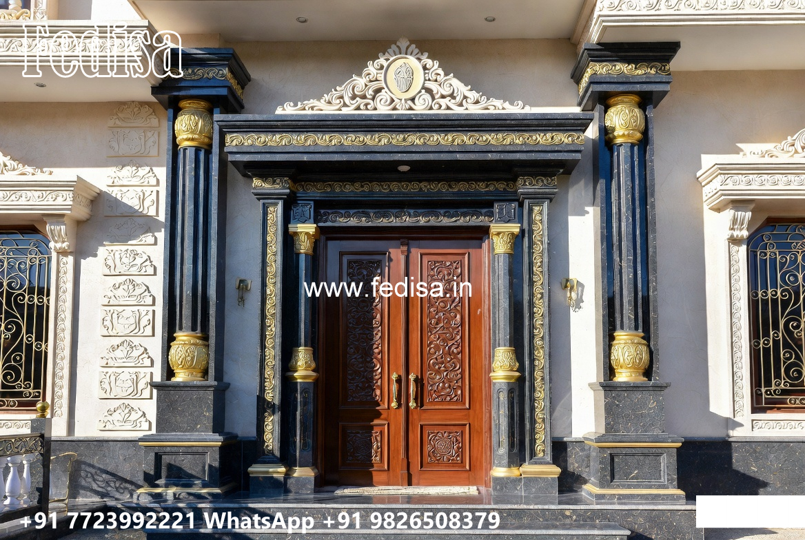 Luxury House Design with Beautiful Stone Exterior No-4172