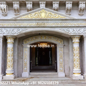 Classic House Design with Decorative Pillar Concepts No-4223
