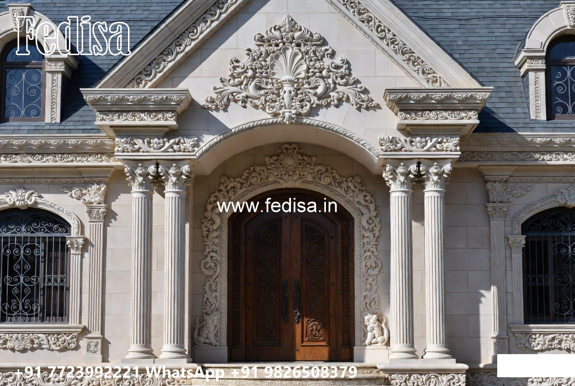 Classic House Design with Elegant Courtyard Ideas No-4256