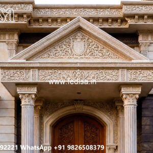 Classic House Design with Decorative Iron Railings No-4286