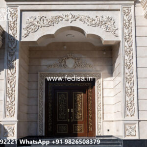 Classic House Design with Elegant Exterior Lighting No-4299
