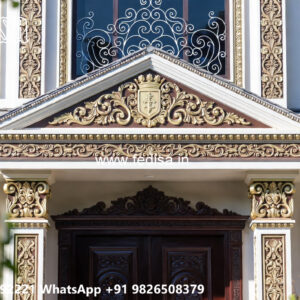 Classic House Design with Beautiful Exterior Gardens No-4339
