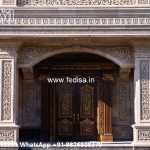 Classic Villa Design with Decorative Wooden Details No-4418