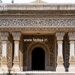 Classic Villa Design with Elegant Decorative Pillars No-4459