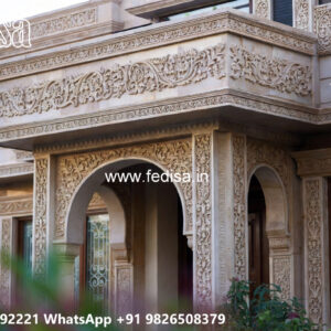 Luxury House Design with Grand Entrance Door Ideas No-4614