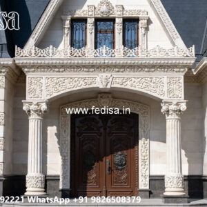 Luxury House Design with Beautiful Stone Exterior No-4622