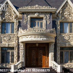 Classic House Design with Stylish Marble Flooring No-4707