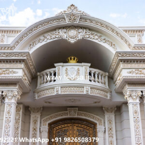 Classic House Design with Elegant Outdoor Lighting No-4714