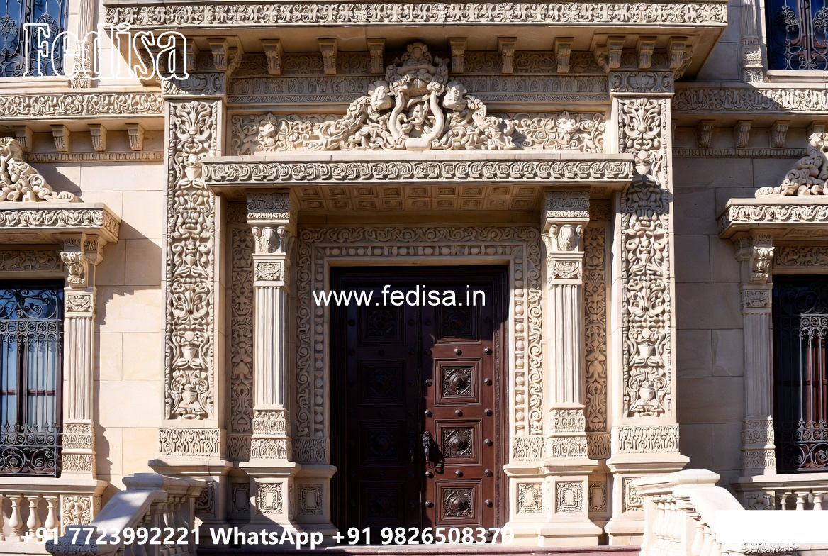 Classic House Design with Elegant Exterior Lighting No-4749