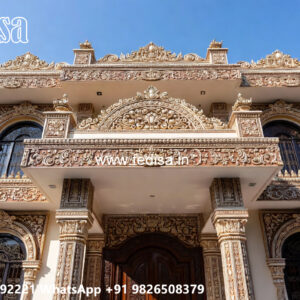 Classic House Design with Decorative Entry Door Ideas No-4767