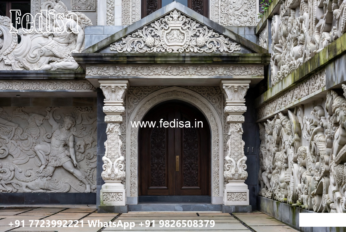 Classic Villa Design with Stylish Marble Flooring No-4832