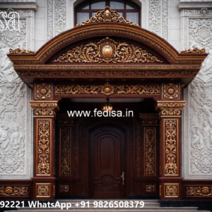 Classic Villa Design with Beautiful Front Yard Ideas No-4847