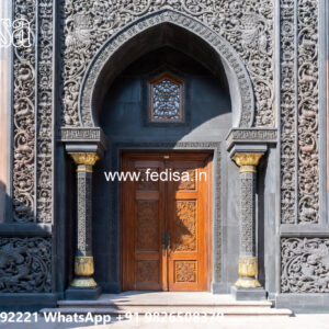 Classic Villa Design with Beautiful Garden Pathways No-4895