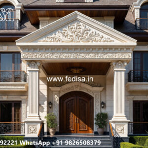 Classic Villa Design with Beautiful Villa Landscaping No-4900