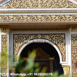 Classic Villa Design with Decorative Stone Cladding No-4924