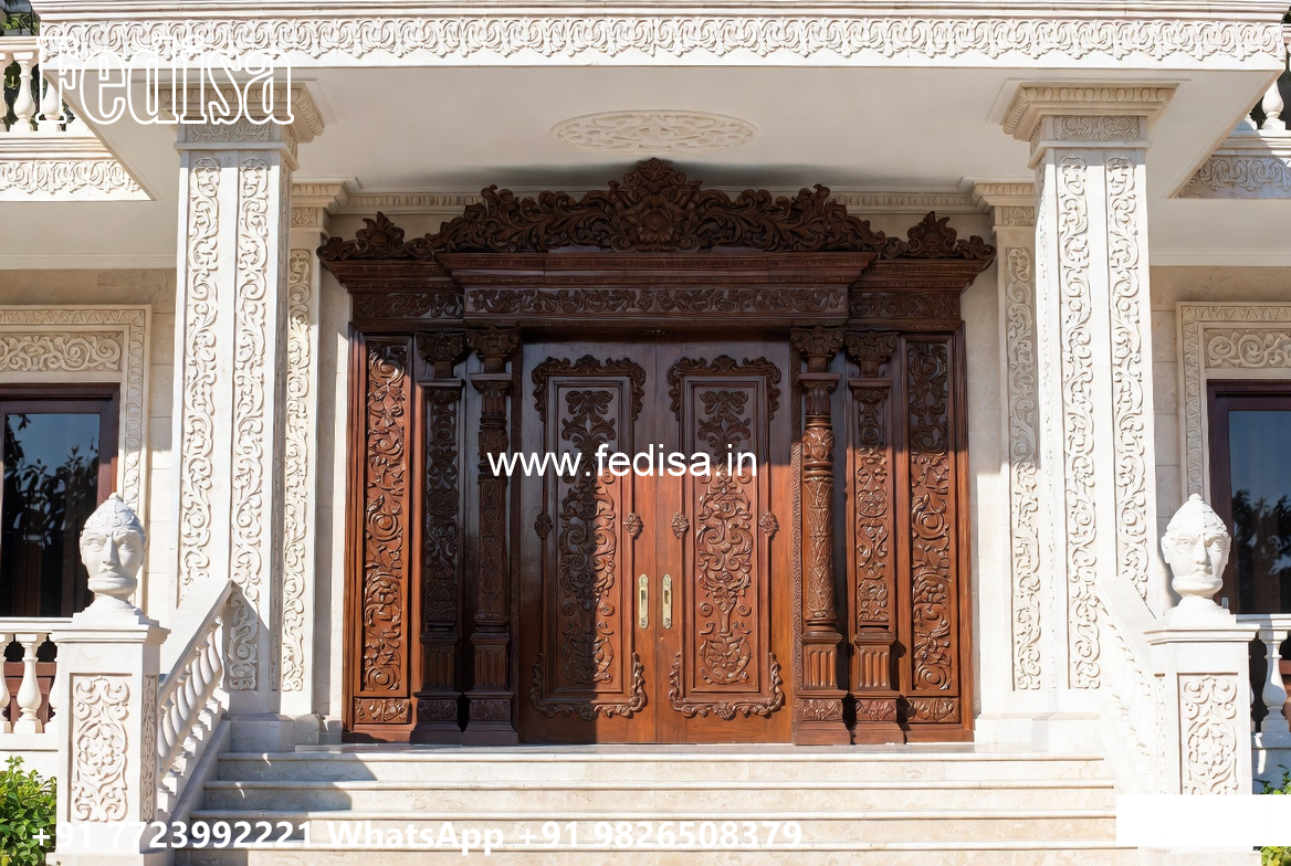 Luxury House Design with Wooden and Marble Finishes No-4971