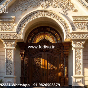 Classic House Design with Decorative Pillar Concepts No-5123