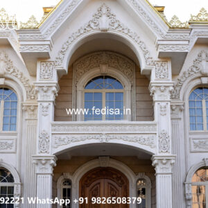 Classic House Design with Elegant Front Yard Ideas No-5148