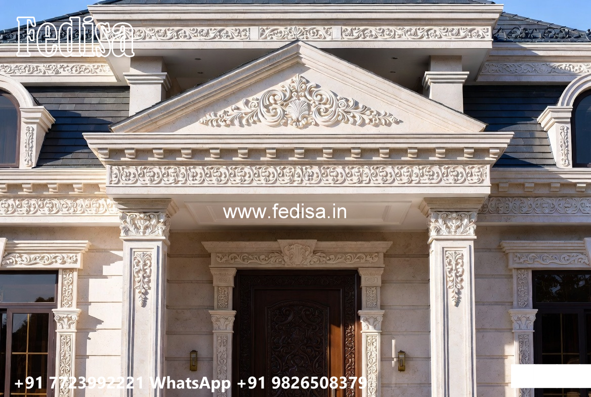 Elegant Classic House Design with Rich Architecture No-5170