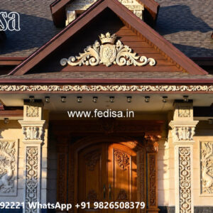 Classic House Design with Decorative Iron Railings No-5186
