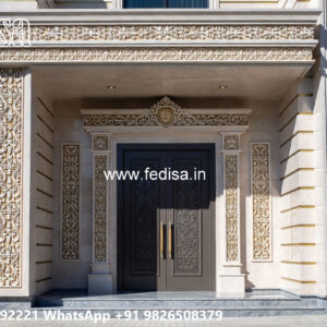 Classic House Design with Decorative Entry Door Ideas No-5217