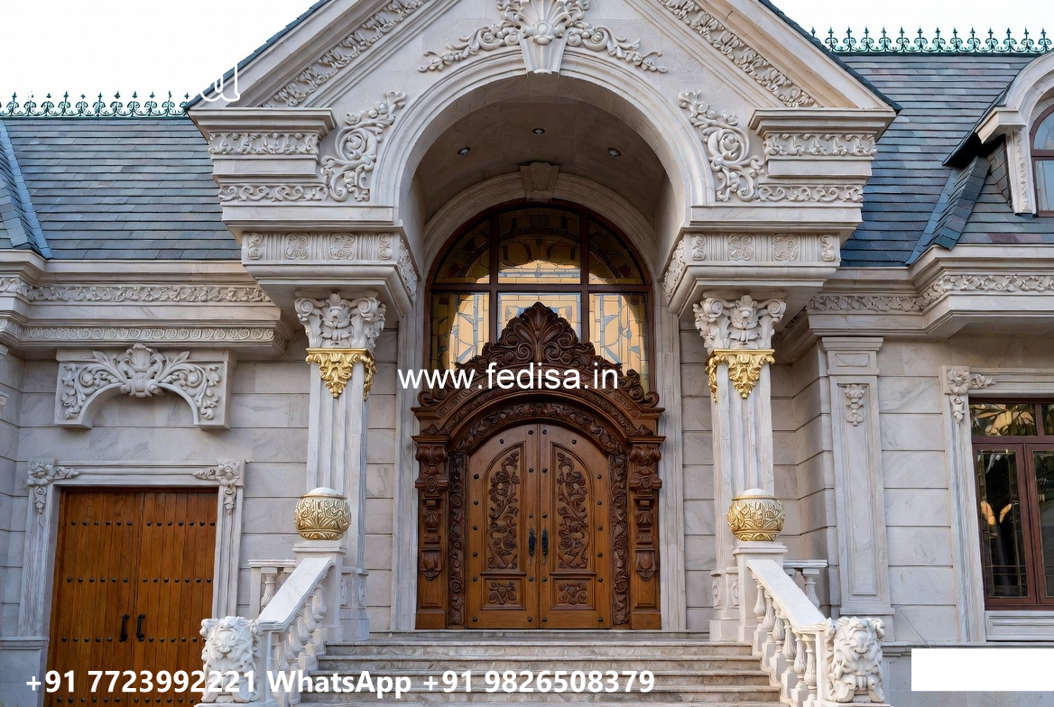 Classic House Design with Decorative Pillar Beauty No-5229