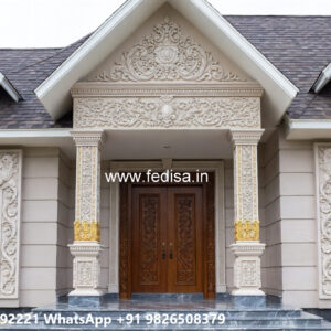 Classic House Design with Luxury Exterior Landscaping No-5231