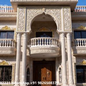 Elegant Classic Villa Design with Marble Finishes No-5265