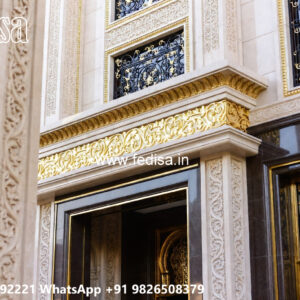 Classic Villa Design with Stylish Marble Flooring No-5282