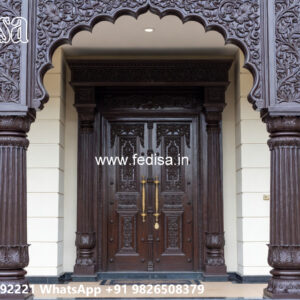 Classic Villa Design with Beautiful Front Yard Ideas No-5297