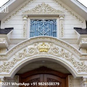 Classic Villa Design with Decorative Iron Railings No-5306