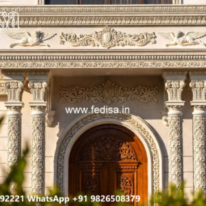 Classic Villa Design with Beautiful Balcony Railings No-5323