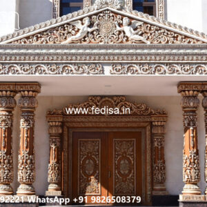 Classic Villa Design with Elegant Decorative Pillars No-5359