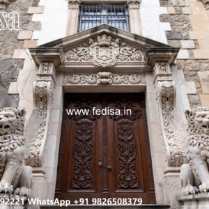 Luxury House Design with Grand Entrance and Elevation No-5408