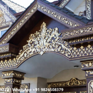 Luxury House Design with Wooden and Marble Finishes No-5421