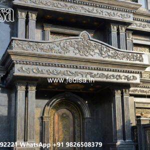 Luxury House Design with Grand Entrance Door Ideas No-5514