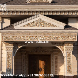 Classic House Design with Decorative Pillar Concepts No-5573