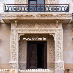 Classic House Design with Elegant Front Yard Ideas No-5598