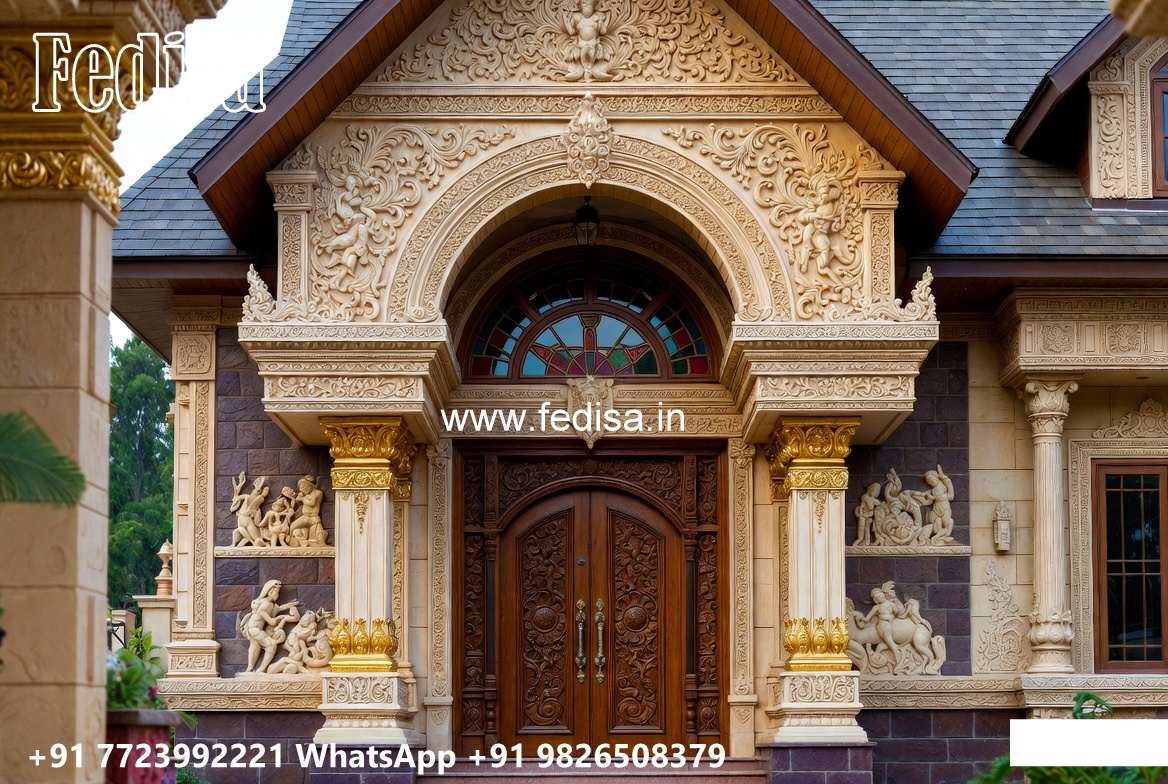 Elegant Classic House Design with Rich Textures No-5602