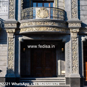 Classic House Design with Decorative Iron Railings No-5636