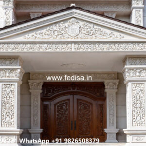 Classic House Design with Elegant Balcony Railings No-5657