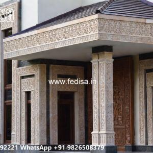 Classic House Design with Luxury Exterior Landscaping No-5681