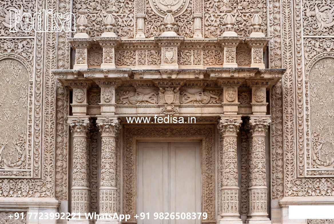 Classic Villa Design with Beautiful Balcony Railings No-5773