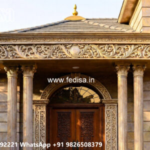 Classic Villa Design with Beautiful Garden Pathways No-5795