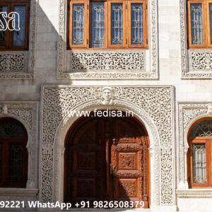Classic Villa Design with Decorative Stone Cladding No-5824