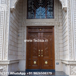 Classic Villa Design with Elegant Entrance Gate Ideas No-5829