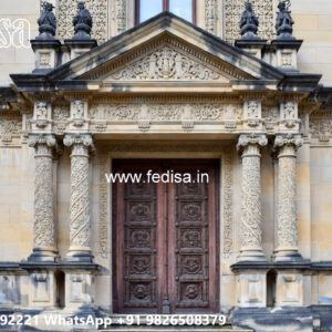 Luxury House Design with Grand Entrance and Elevation No-5858
