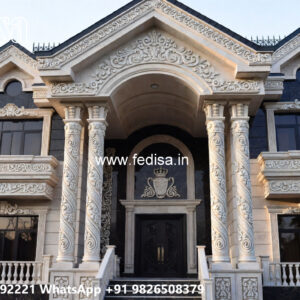 Classic House Design with Decorative Pillar Concepts No-6023